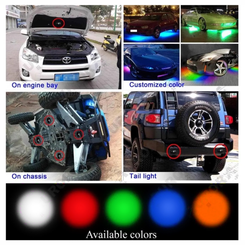 Светодиодная подсветка Aurora Rock Light ALO-Y-2-R 9W КРАСНЫЙ 3