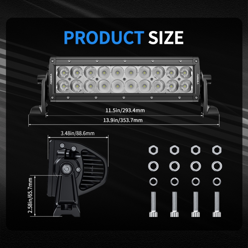 Светодиодная балка Aurora 100w ALO-D1-10-P5E4D1 двухрядная комбинированная 5
