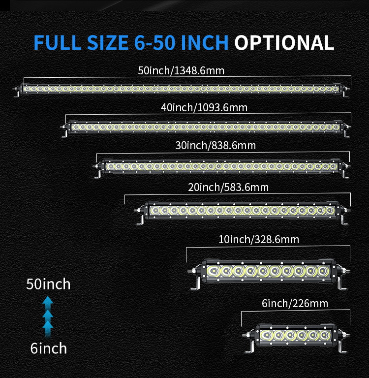 Светодиодная балка 10" Aurora 50W ALO-S1-10-P7E7D1 комбинированный свет 6