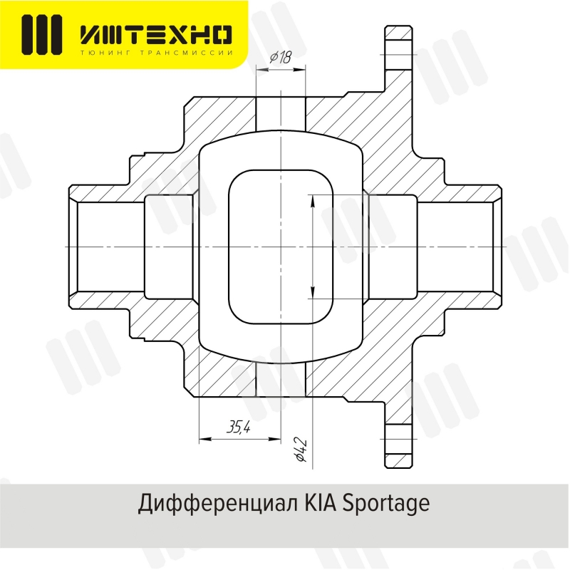 K-AX-BL-121 Блокировка дифференциала Блокка&trade; KIA Sportage 1 поколение 1