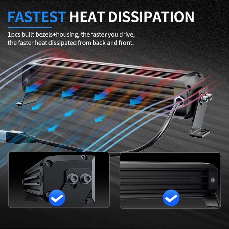 Светодиодная балка ALO-D8-50-R5Y1-Q 100 диодов 500W + RGB 3