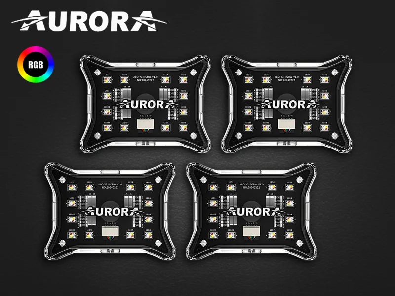 Светодиодная подсветка Lock Light 4 модуля ALO-Y3-RGBW-4