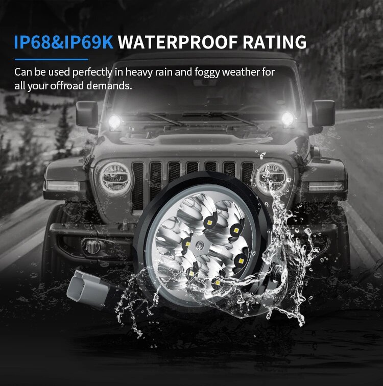 Две фары AURORA ALO-R4-C24T3 60W дальний свет 0
